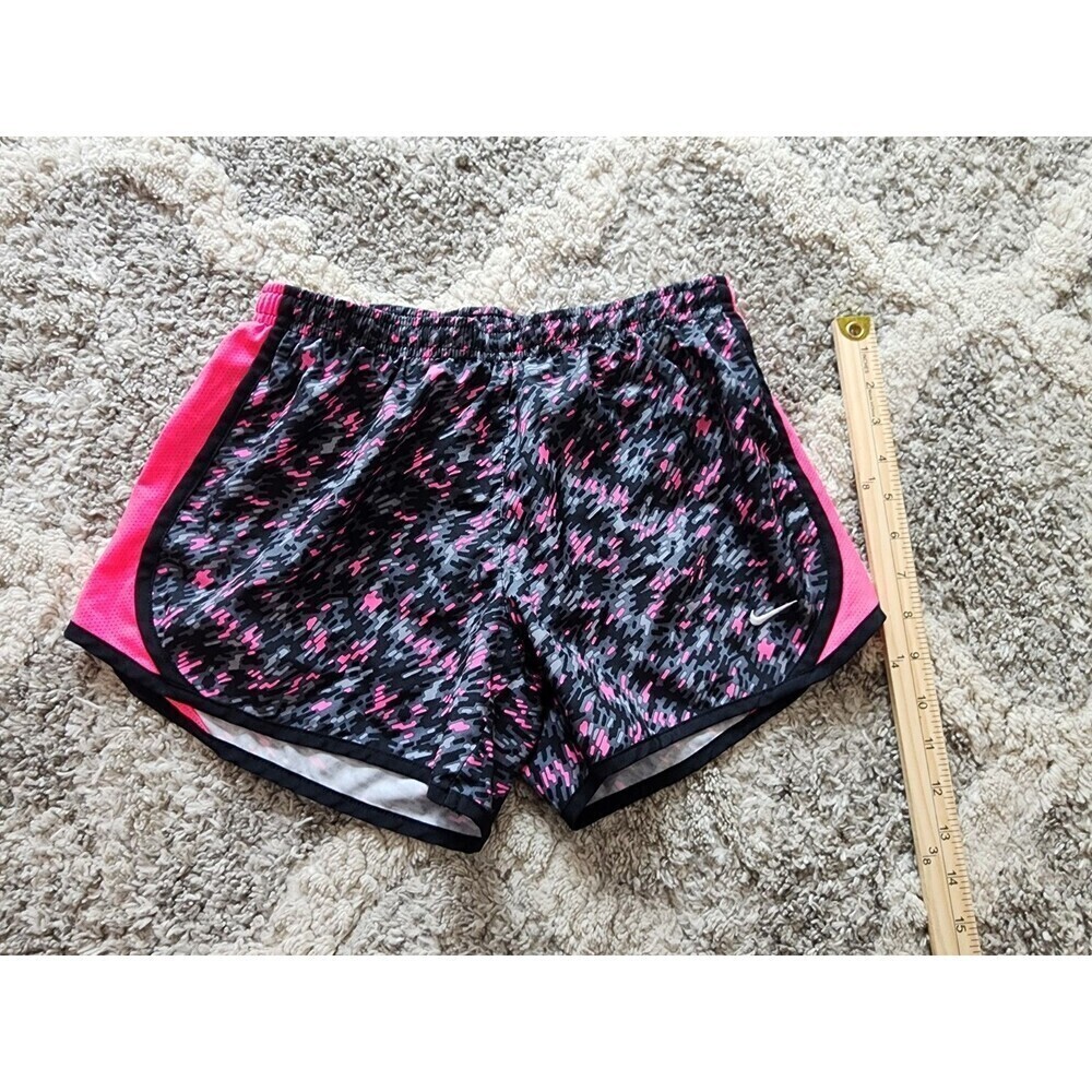 Girls Nike Dri-Fit Running Shorts Youth Size Large Multicolor Lined